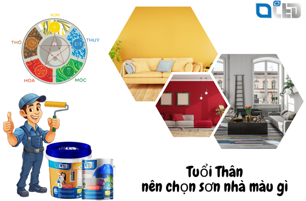 Màu sơn nhà đẹp cho người tuổi Thân năm 2024