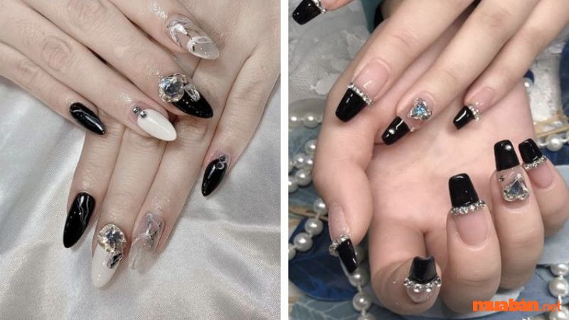 101+ Mẫu nail đen trắng sang trọng, dẫn đầu xu hướng hiện nay