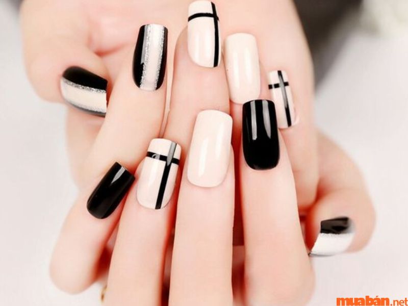 101+ Mẫu nail đen trắng sang trọng, dẫn đầu xu hướng hiện nay