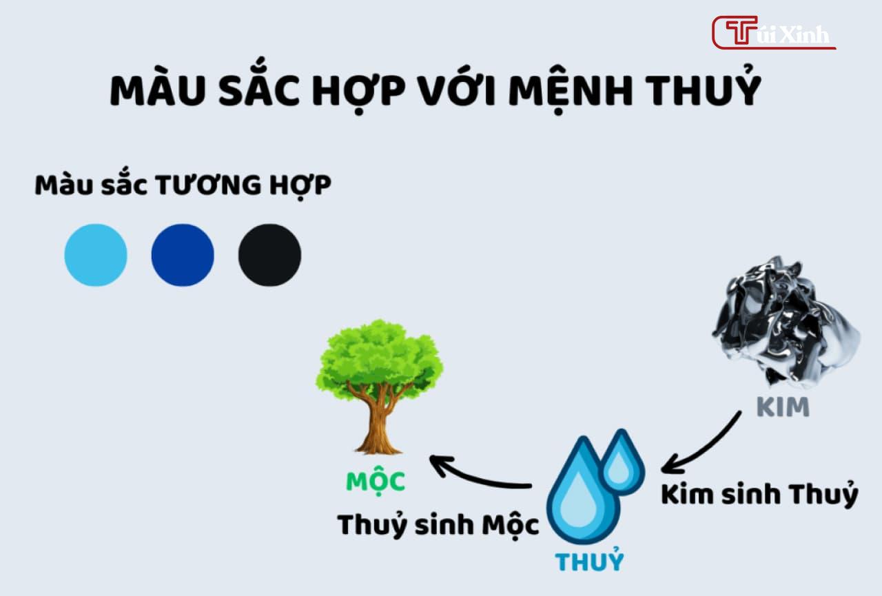 Mệnh Thủy hợp màu gì 2024? Bí quyết chọn màu may mắn trong năm 2024