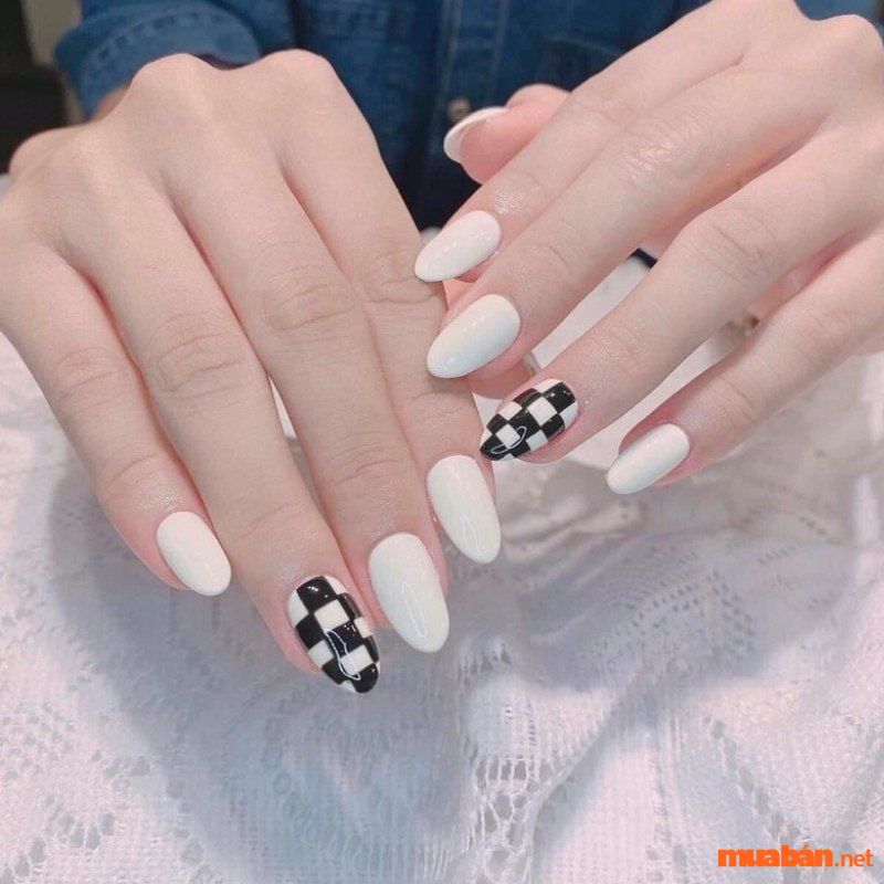 101+ Mẫu nail đen trắng sang trọng, dẫn đầu xu hướng hiện nay