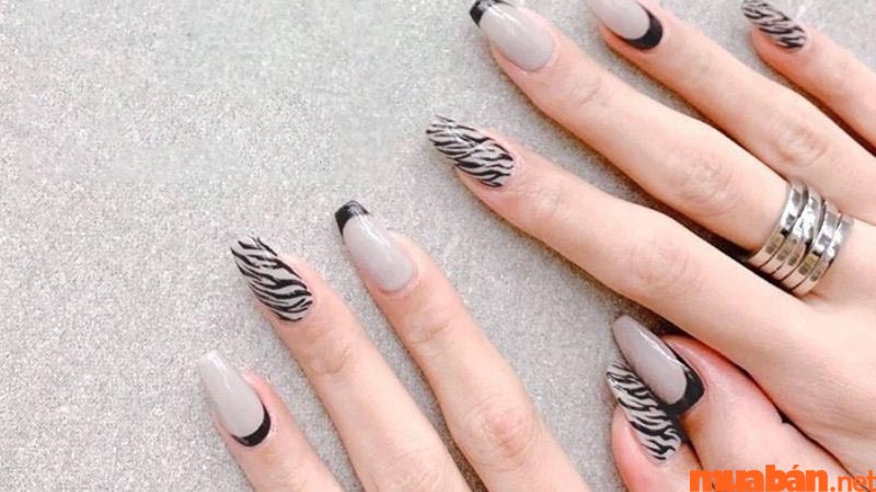 101+ Mẫu nail đen trắng sang trọng, dẫn đầu xu hướng hiện nay