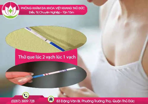 Thử que lúc 2 vạch lúc 1 vạch thì chính xác có thai không?