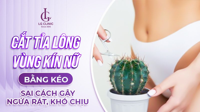 Cách tỉa lông vùng kín nữ bằng kéo một cách nghệ thuật