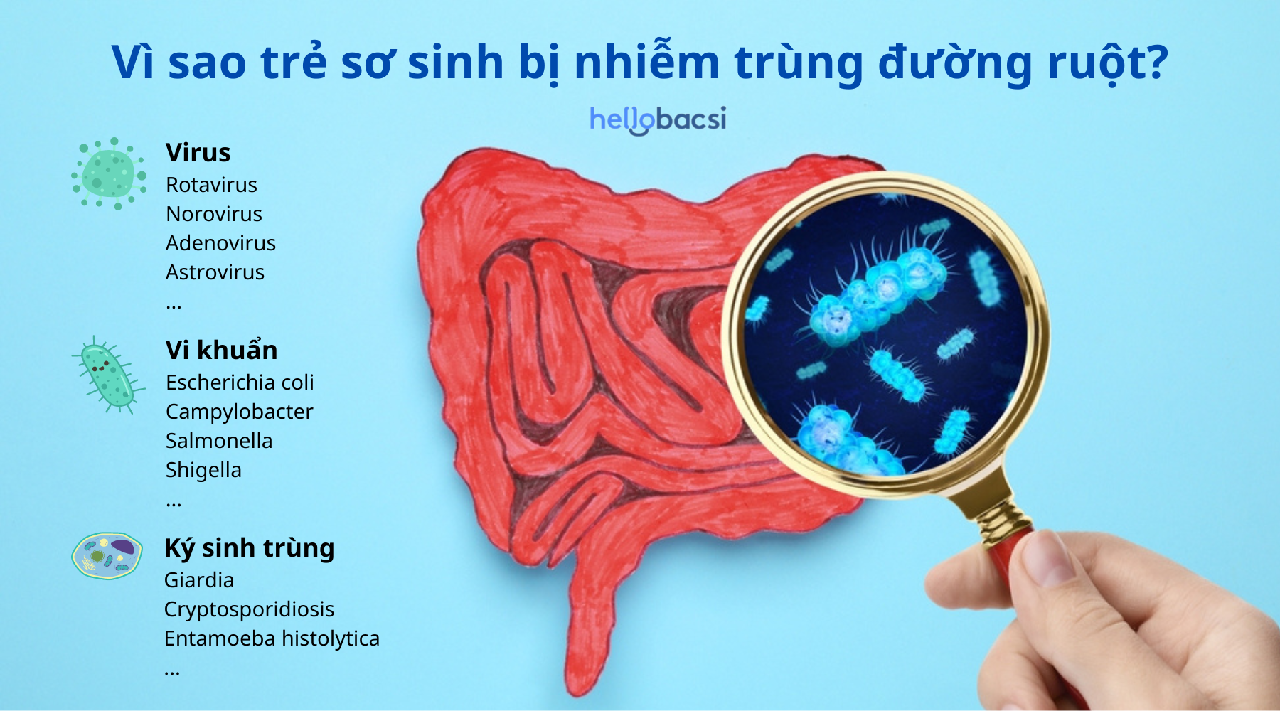 Nhiễm trùng đường ruột ở trẻ sơ sinh: Triệu chứng và cách điều trị