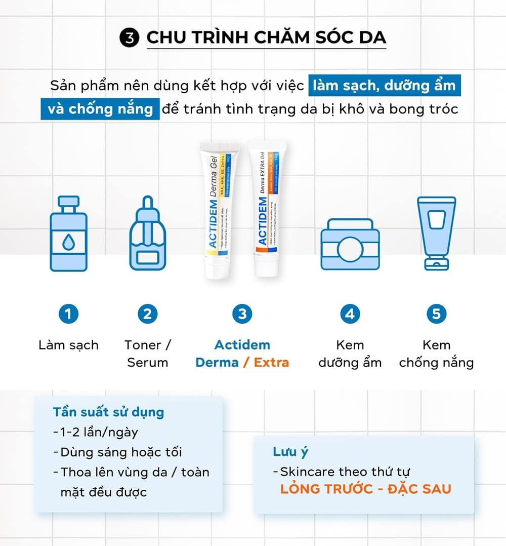 Actidem Derma có đẩy mụn không? Cách sử dụng hiệu quả tránh bùng mụn