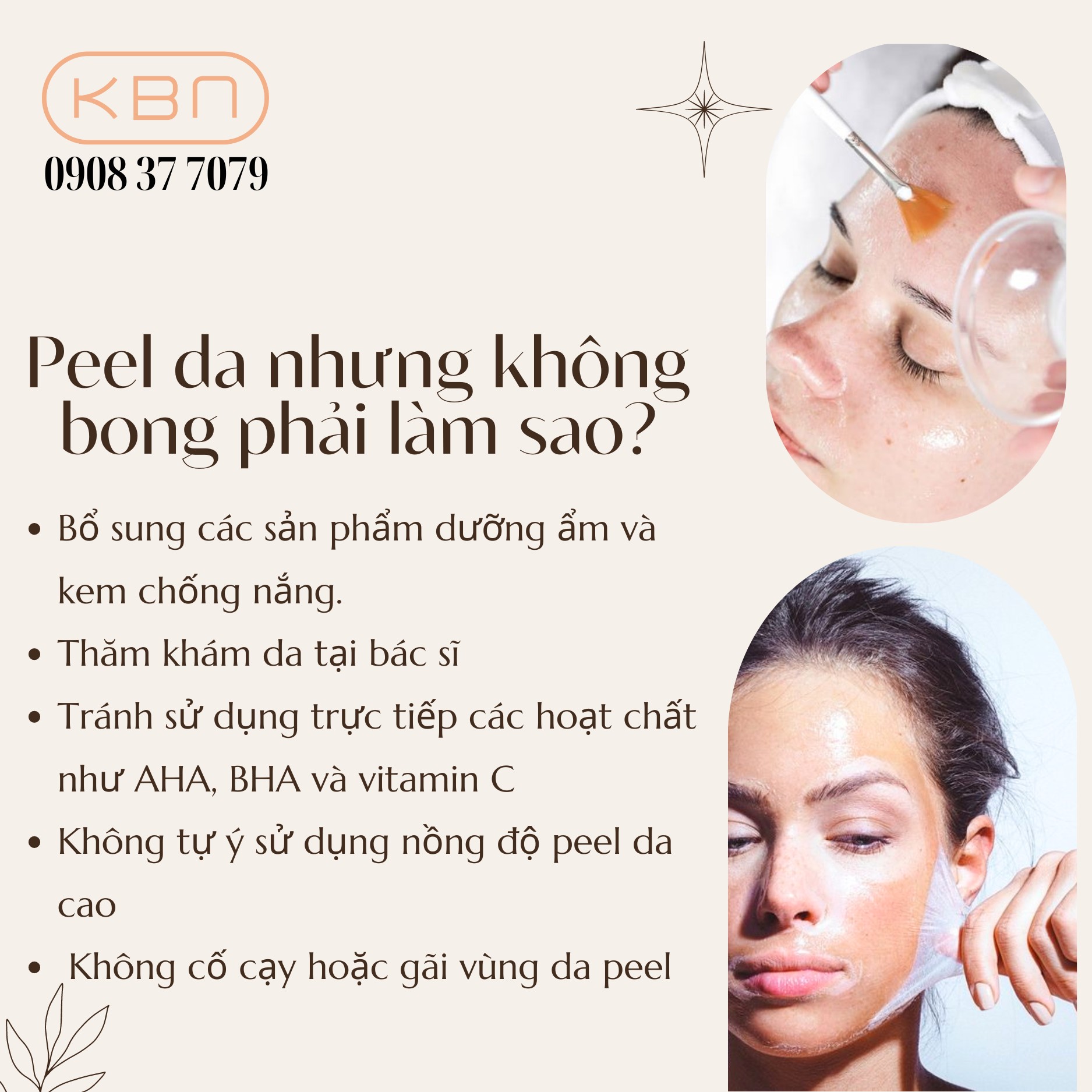 Peel da nhưng không bong phải làm sao?