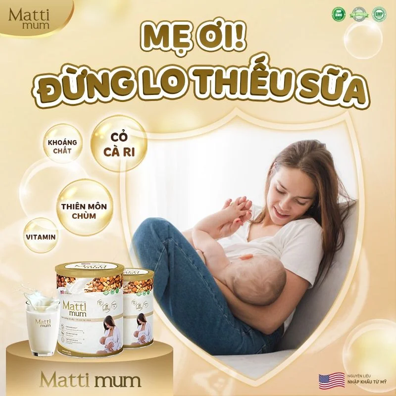 Sữa Hạt Matti Mum Dành Cho Mẹ Bầu Và Mẹ Sau Sinh Hỗ Trợ Lợi Sữa ( Date Mới) 650g