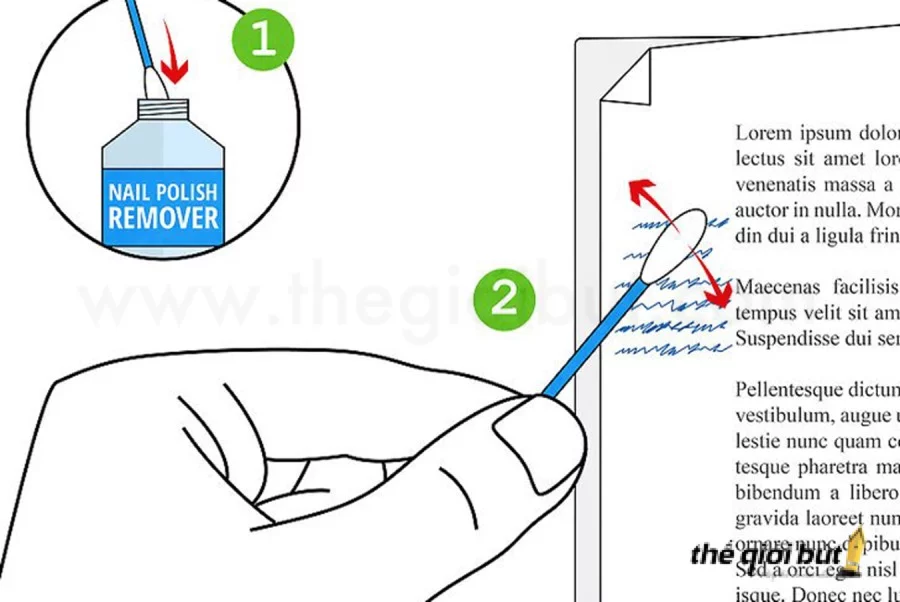 Mẹo tẩy mực bút bi trên giấy cực kì đơn giản | Cách tẩy mực bút bi trên