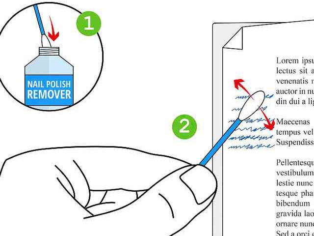 Giải pháp tẩy mực bút bi trên giấy khi viết sai