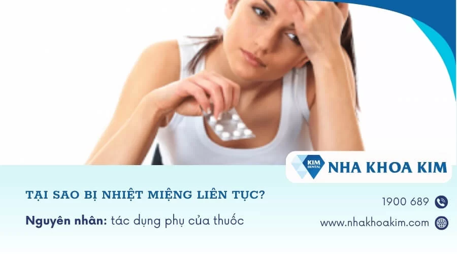 Tại sao bị nhiệt miệng liên tục, tái đi tái lại nhiều lần?