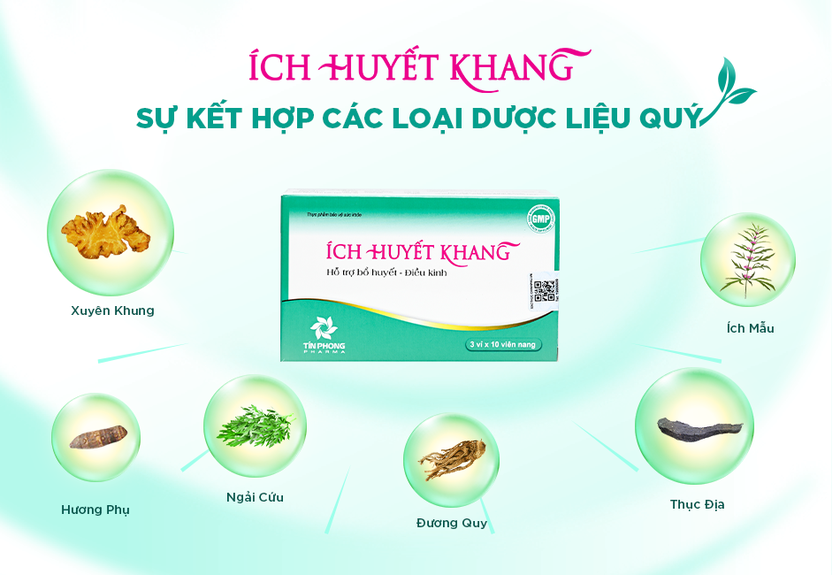 Ích Huyết Khang - Hỗ trợ điều hòa kinh nguyệt hiệu quả từ thảo dược