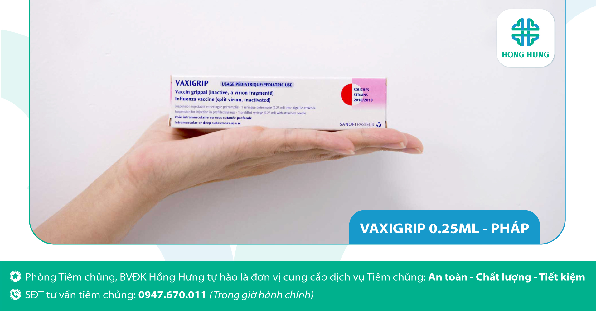 [Tổng hợp] Các loại vắc-xin chích ngừa cúm tại phòng Tiêm chủng BVĐK Hồng Hưng