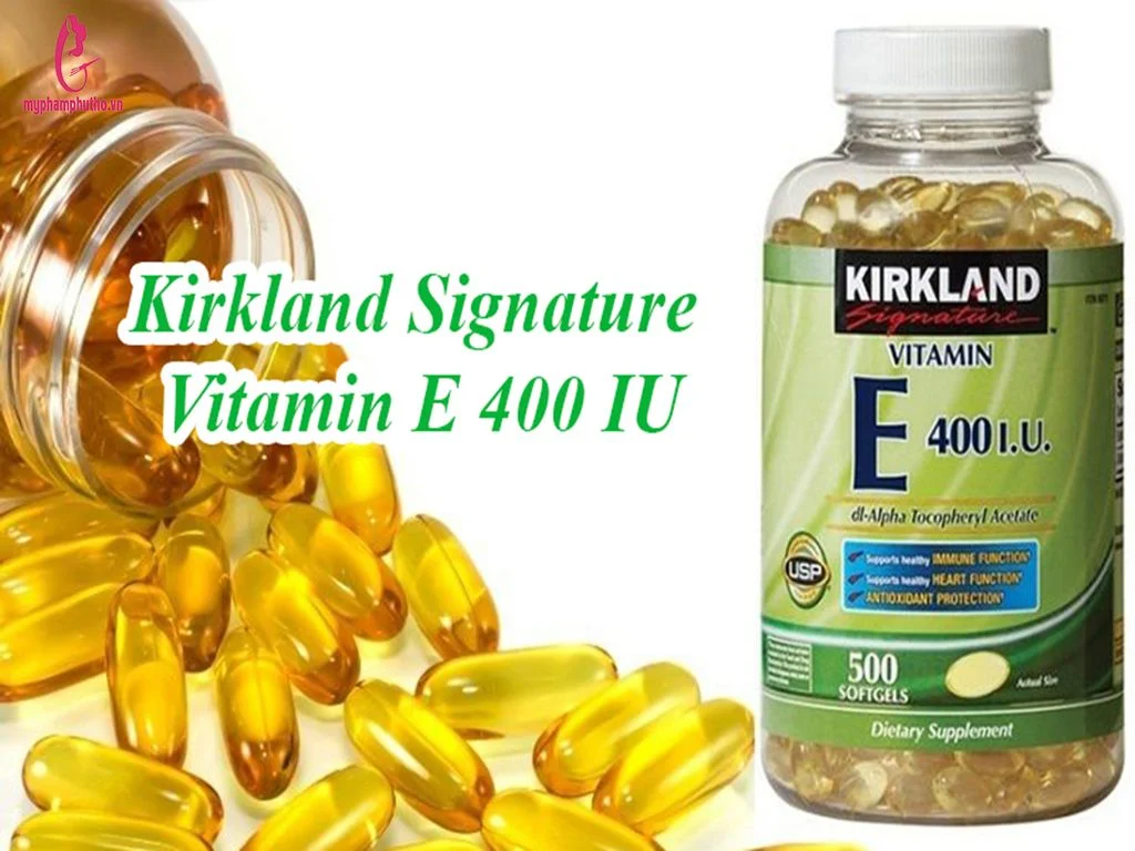 Viên uống Vitamin E Vàng 400 IU Kirkland Mỹ