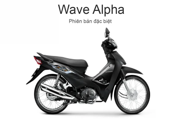 Giá Xe Wave Alpha Tháng 7/2024 Mới Nhất tại Head Hoàng Việt