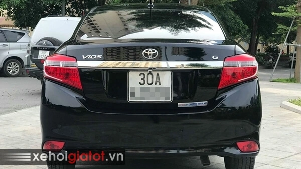 Toyota Vios 1.5G AT 2014 màu đen chạy 58.000 km