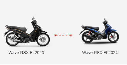 Xe Máy Honda Wave RSX 110cc 2024 - Phiên Bản Tiêu Chuẩn (Phanh đùm - vành nan hoa)