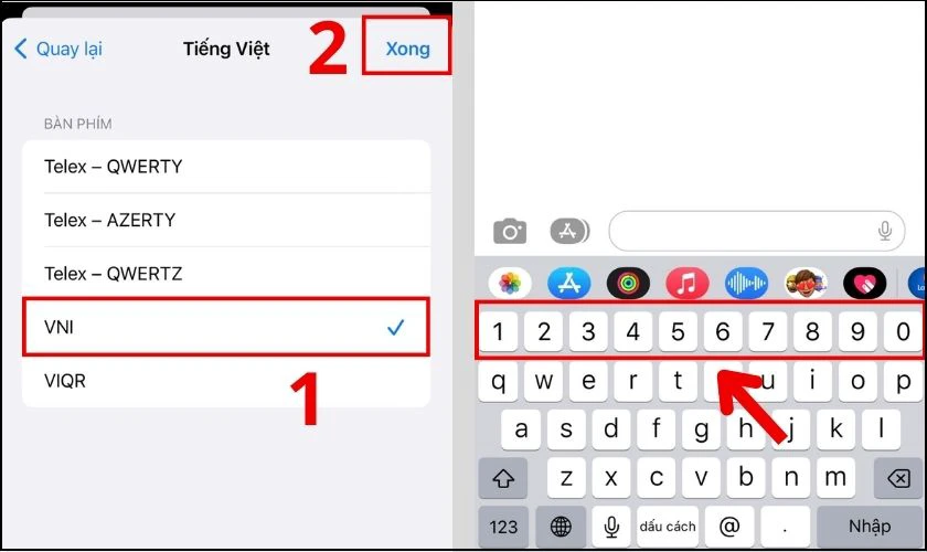 Cài đặt bàn phím iPhone tiếng Việt có số nhanh, đơn giản