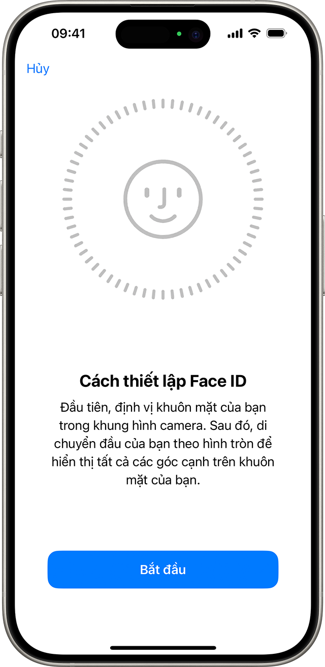 Sử dụng Face ID trên iPhone hoặc iPad Pro