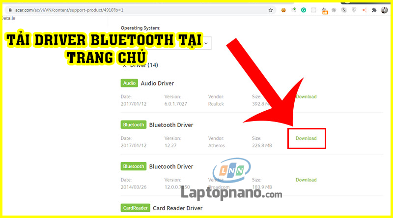 Hướng dẫn cách cài đặt driver bluetooth win 10 cho laptop và PC