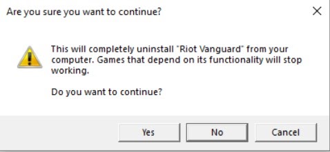 Gỡ Cài Đặt và Tắt Riot Vanguard - VALORANT Support