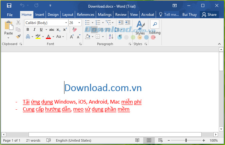 Microsoft Office 2016 2202 (16.0.14931.20132) Bộ ứng dụng văn phòng 2016 cho Windows