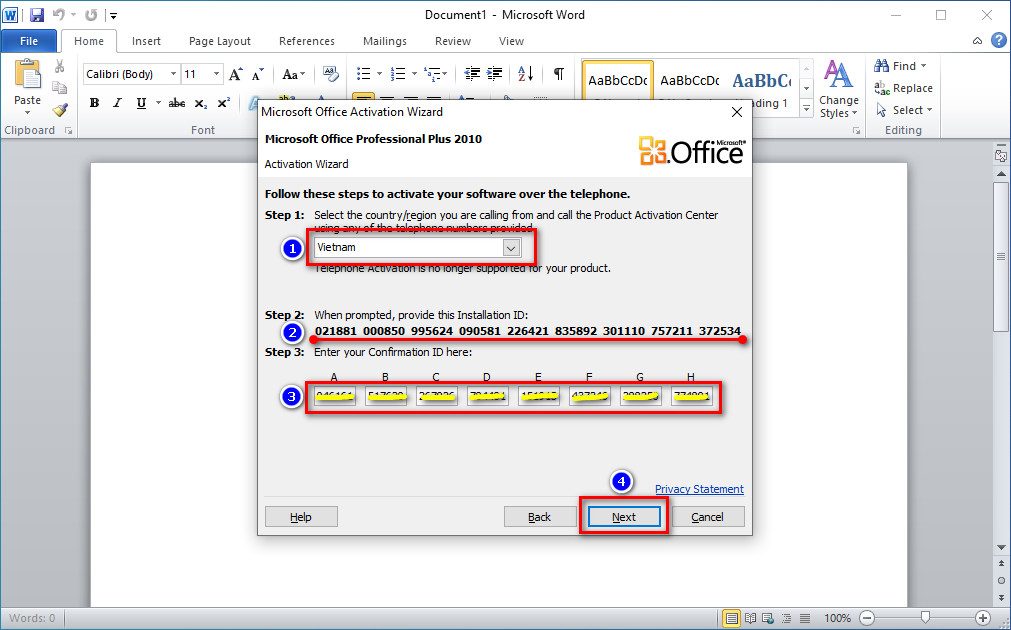 Hướng Dẫn Kích Hoạt Office Bằng Key Bản Quyền Vĩnh Viễn