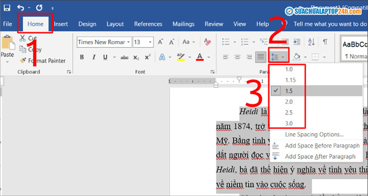 3 cách chỉnh giãn dòng trong Word và những phím tắt cần biết