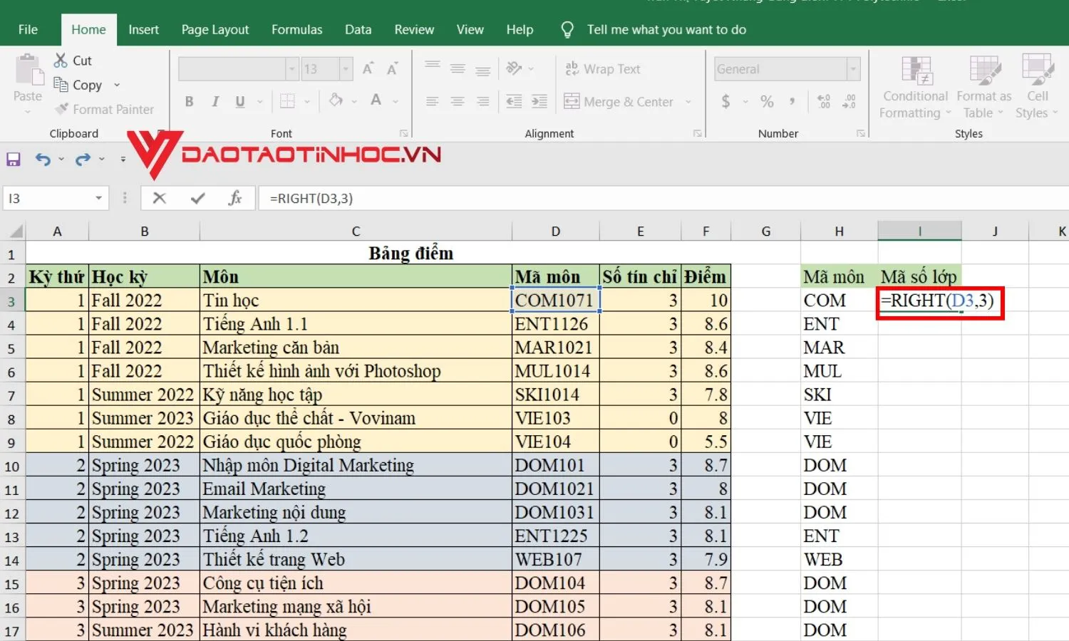 Các hàm lấy ký tự trong Excel cực dễ dàng mà bạn cần biết