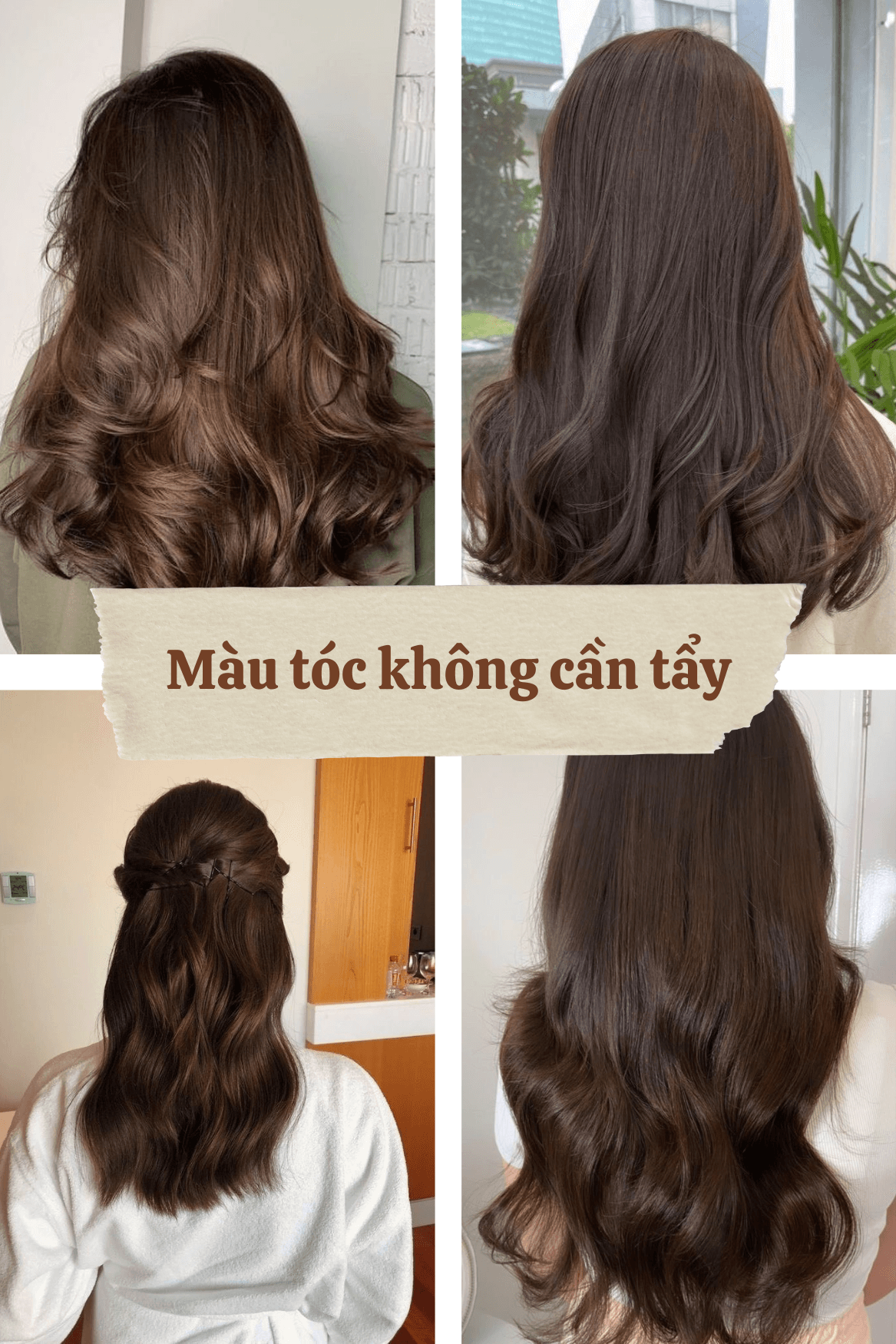 10 Màu tóc không cần tẩy lên chuẩn màu từ nền tóc đen