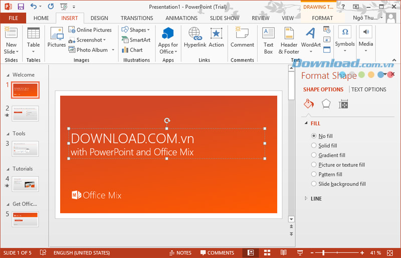 Microsoft Office 2013 Professional Plus 15.0.4833.1001 60 ngày dùng thử miễn phí Office 2013