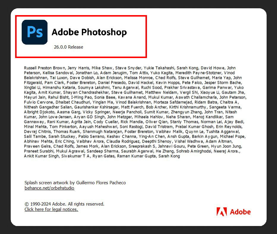 Hướng dẫn update phiên bản Photoshop 2025 v26.0 mới nhất