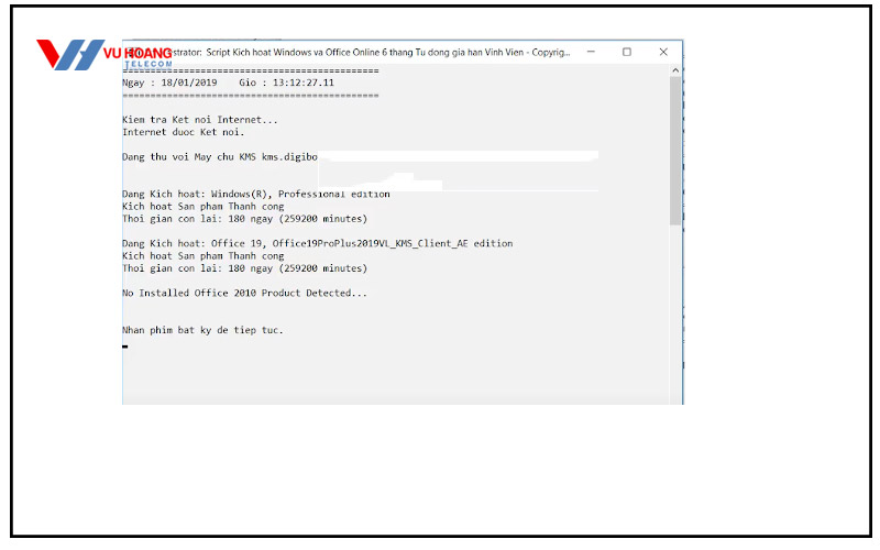 Cách crack Office 2019 CMD, KMS tool thành công 100%