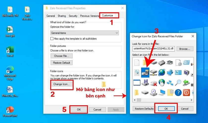 Cách đổi icon trên máy tính Win 10, 11, macOS