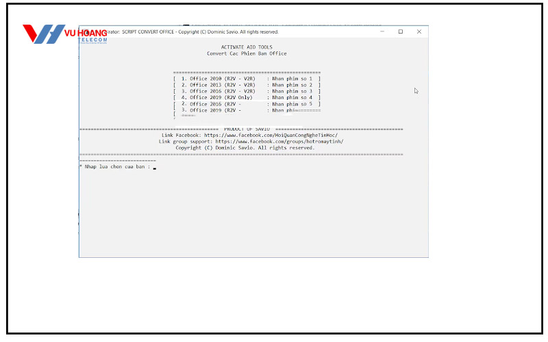 Cách crack Office 2019 CMD, KMS tool thành công 100%