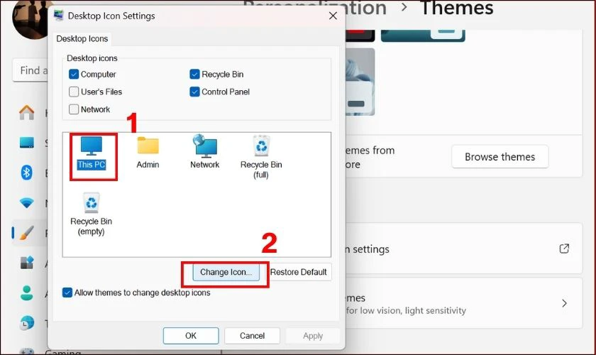 Cách đổi icon trên máy tính Win 10, 11, macOS