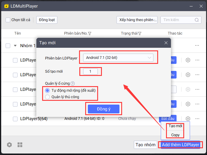 Hướng dẫn sử dụng LDMultiPlayer của trình giả lập LDPlayer