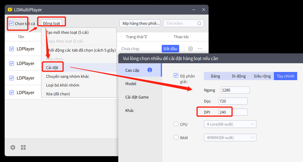 Hướng dẫn sử dụng LDMultiPlayer của trình giả lập LDPlayer
