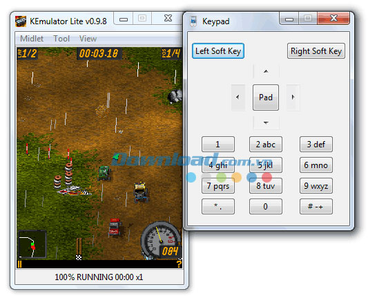 KEmulator 0.9.8 Phần mềm giả lập game Java trên PC