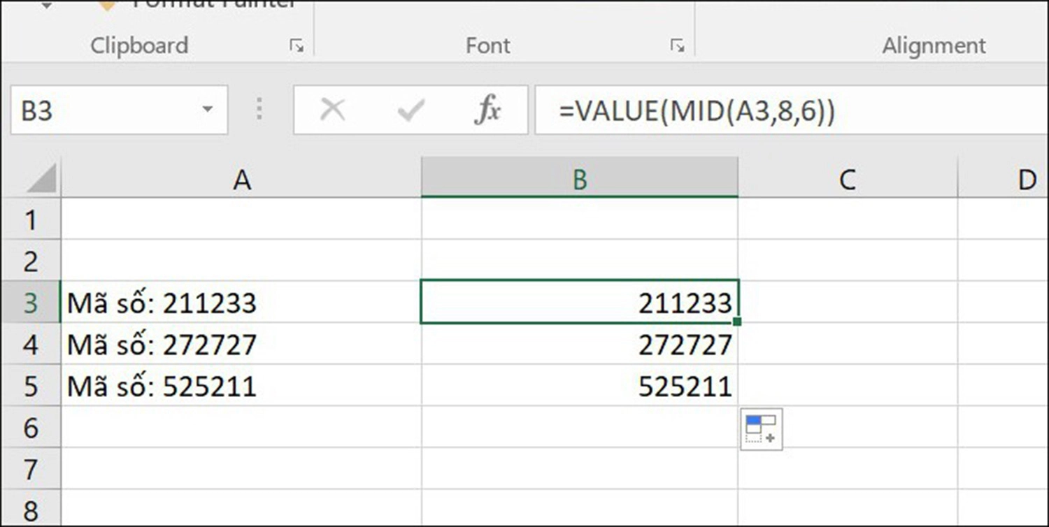 Mách bạn cách sử dụng hàm MID trong Excel để cắt chuỗi cực dễ