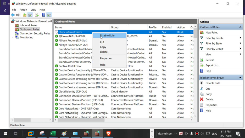 Cách chặn kết nối internet của phần mềm sử dụng Windows Firewall