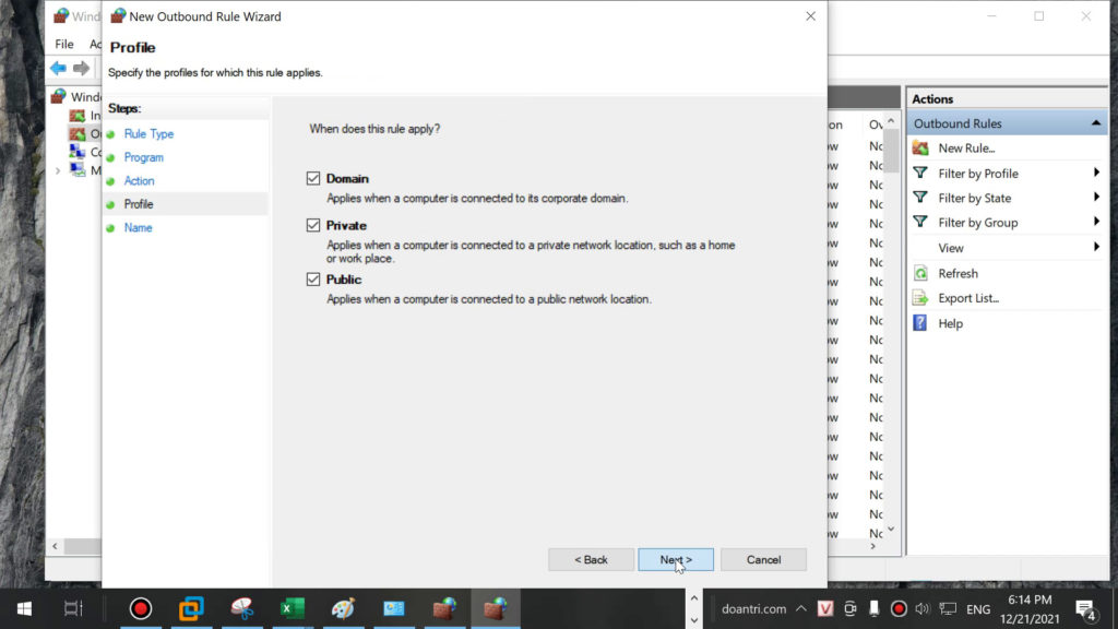 Cách chặn kết nối internet của phần mềm sử dụng Windows Firewall