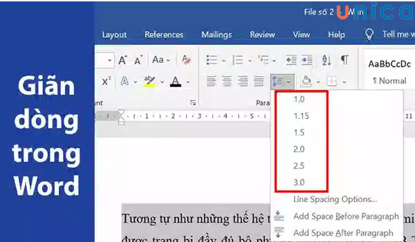 Hướng dẫn cách giãn dòng trong Word chuẩn và đơn giản