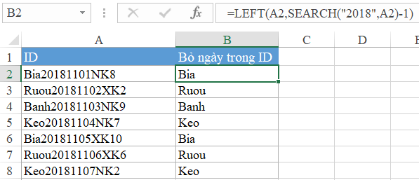 Hướng dẫn cách lọc bỏ ký tự ở đầu, ở giữa, ở cuối trong đoạn văn bản