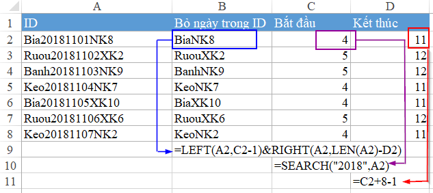 Hướng dẫn cách lọc bỏ ký tự ở đầu, ở giữa, ở cuối trong đoạn văn bản