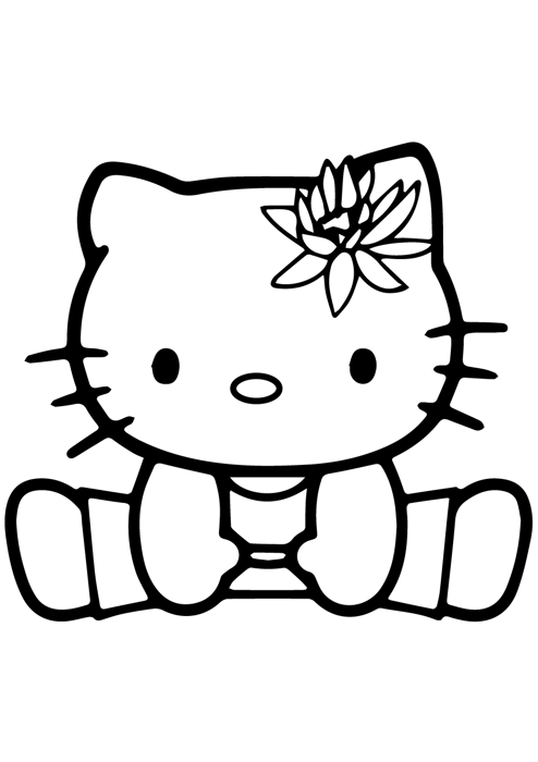 Bộ sưu tập tranh tô màu Hello Kitty đáng yêu