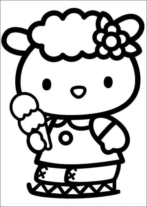 Bộ sưu tập tranh tô màu Hello Kitty đáng yêu