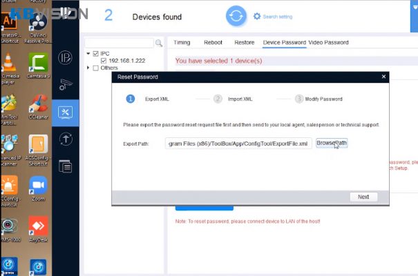 Hướng dẫn reset pass camera IP KBVISION