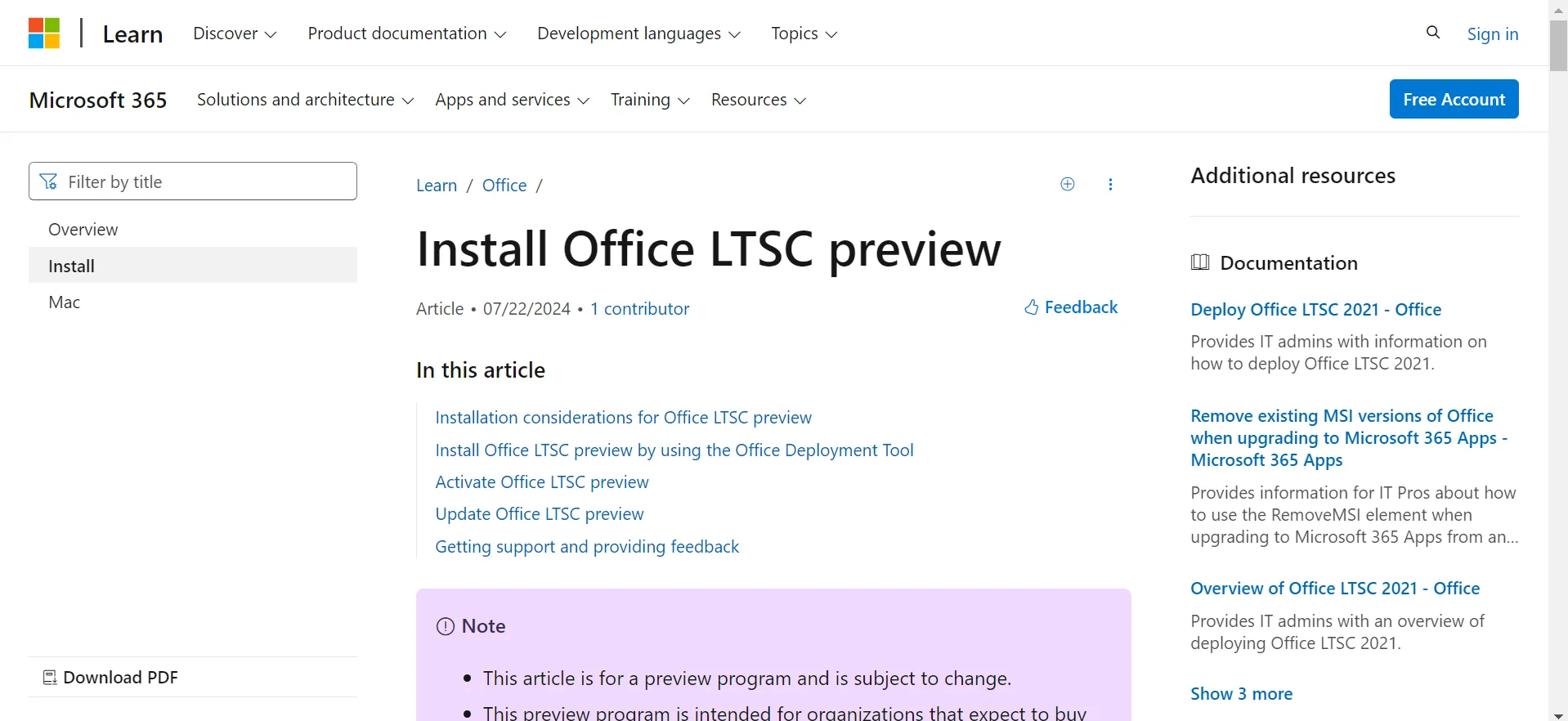 [Free MS Office 2024 life time] Official guide to download & install Microsoft Office LTSC preview version