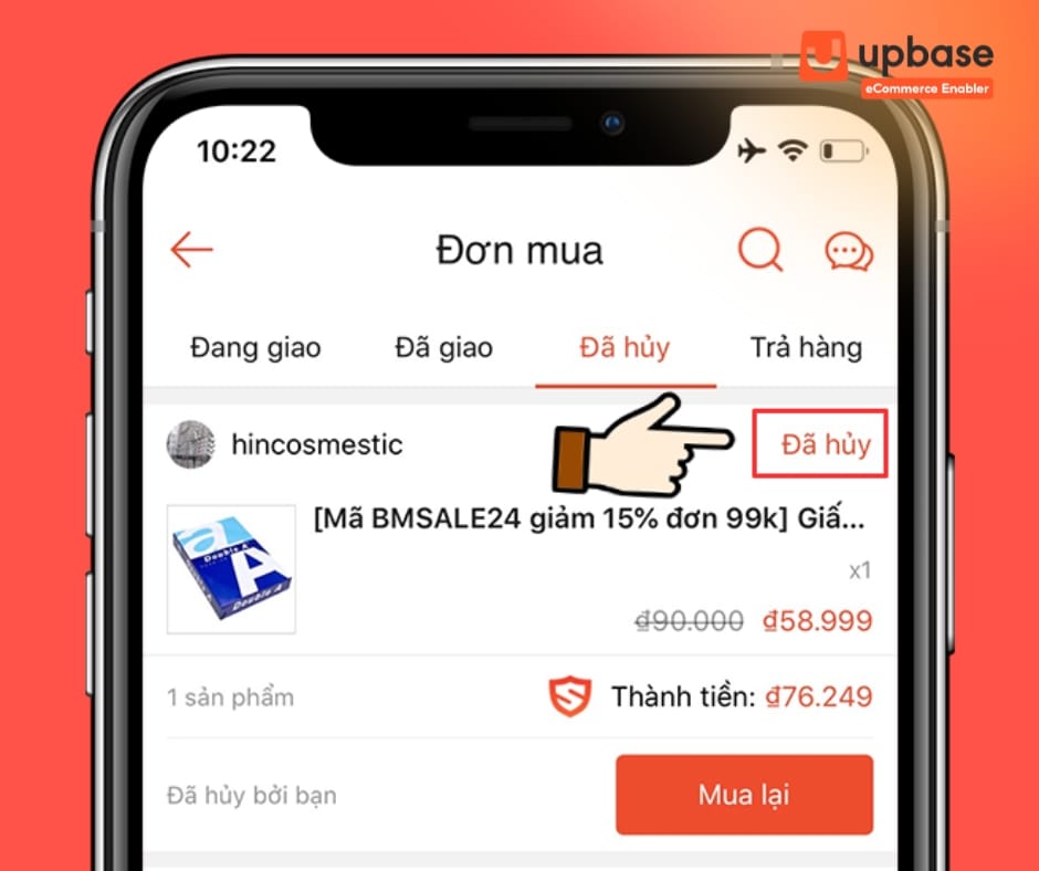 Cách hủy đơn hàng trên Shopee khi đang giao, chờ lấy hàng 2024